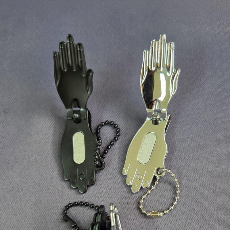 Buddhist Folded Hand Portable Mini Nail Clipper Keychain Goods Set of 2