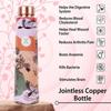 Stay Refreshed and Healthy Pure Copper Water Bottle - Advanced Leak Proof, Joint Less (900ml)