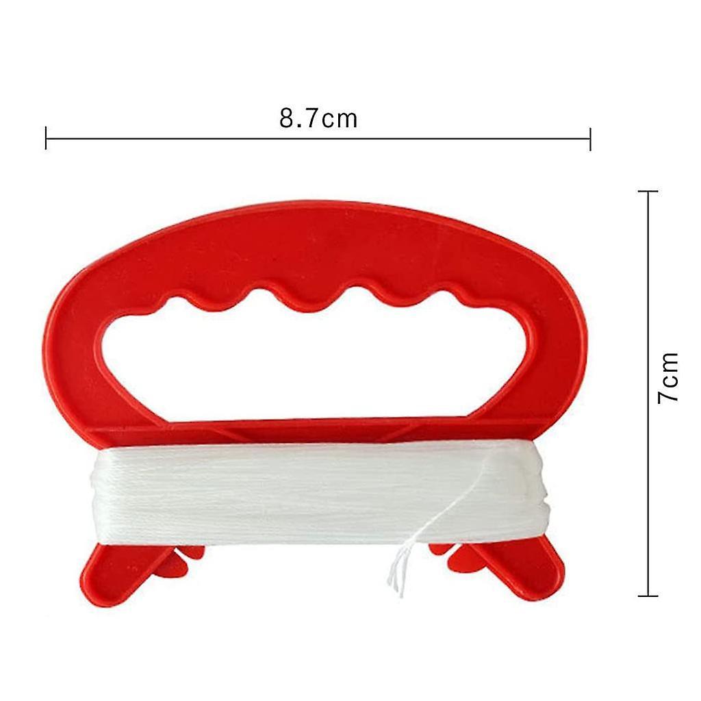 10Pack D Shape Kite Spool Handle with Line 30meters Kite String Winder Tool