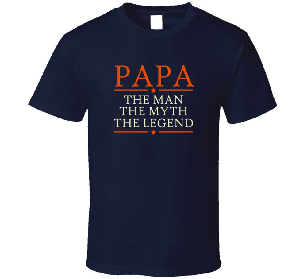 Papa Man Myth Legend T Shirt Mens Womens Tees Top