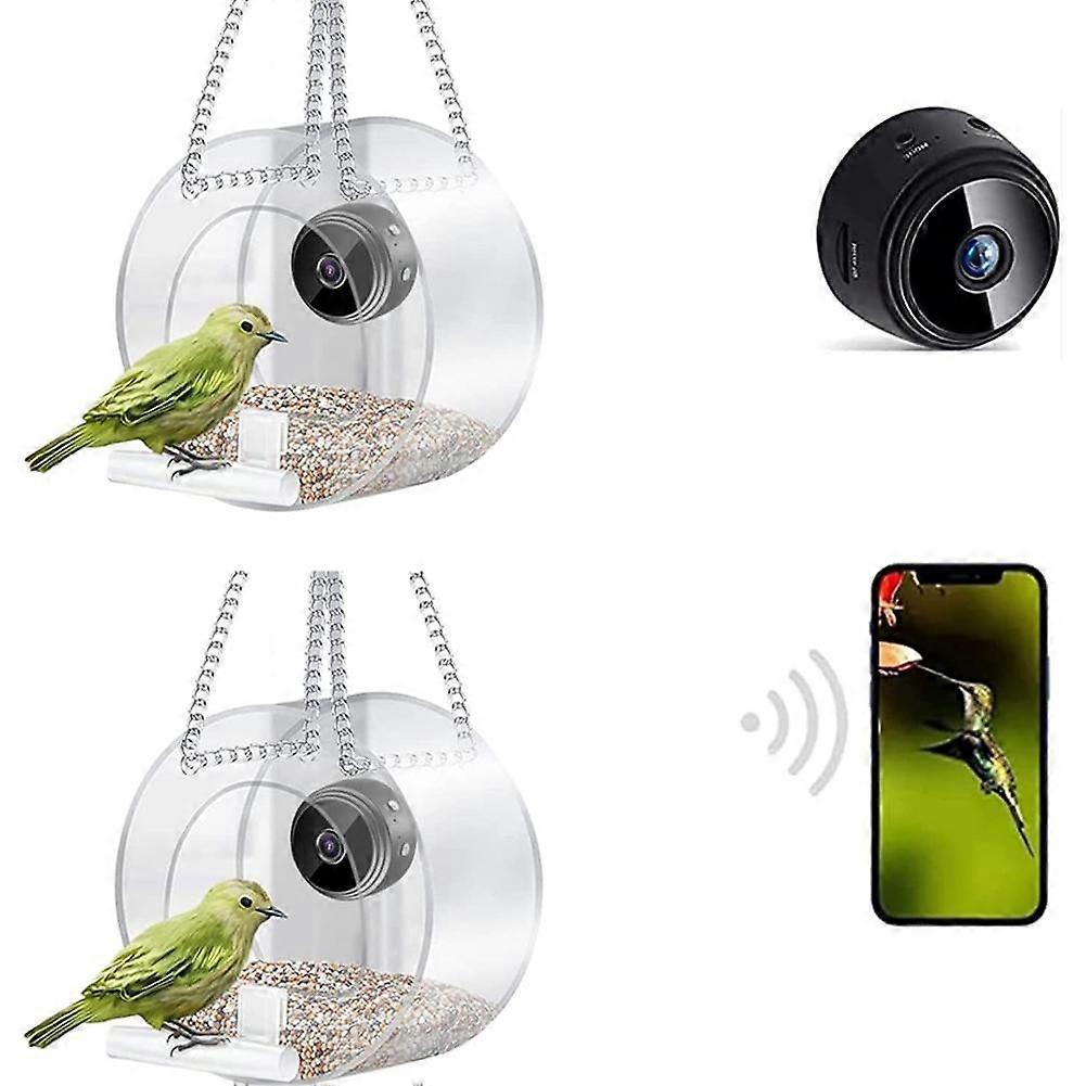Clearance Now Smart Bird Feeder with Camera, 1080P Bird Watching Camera Auto Capture Videos&Motion Detection For Outdoor I Bird