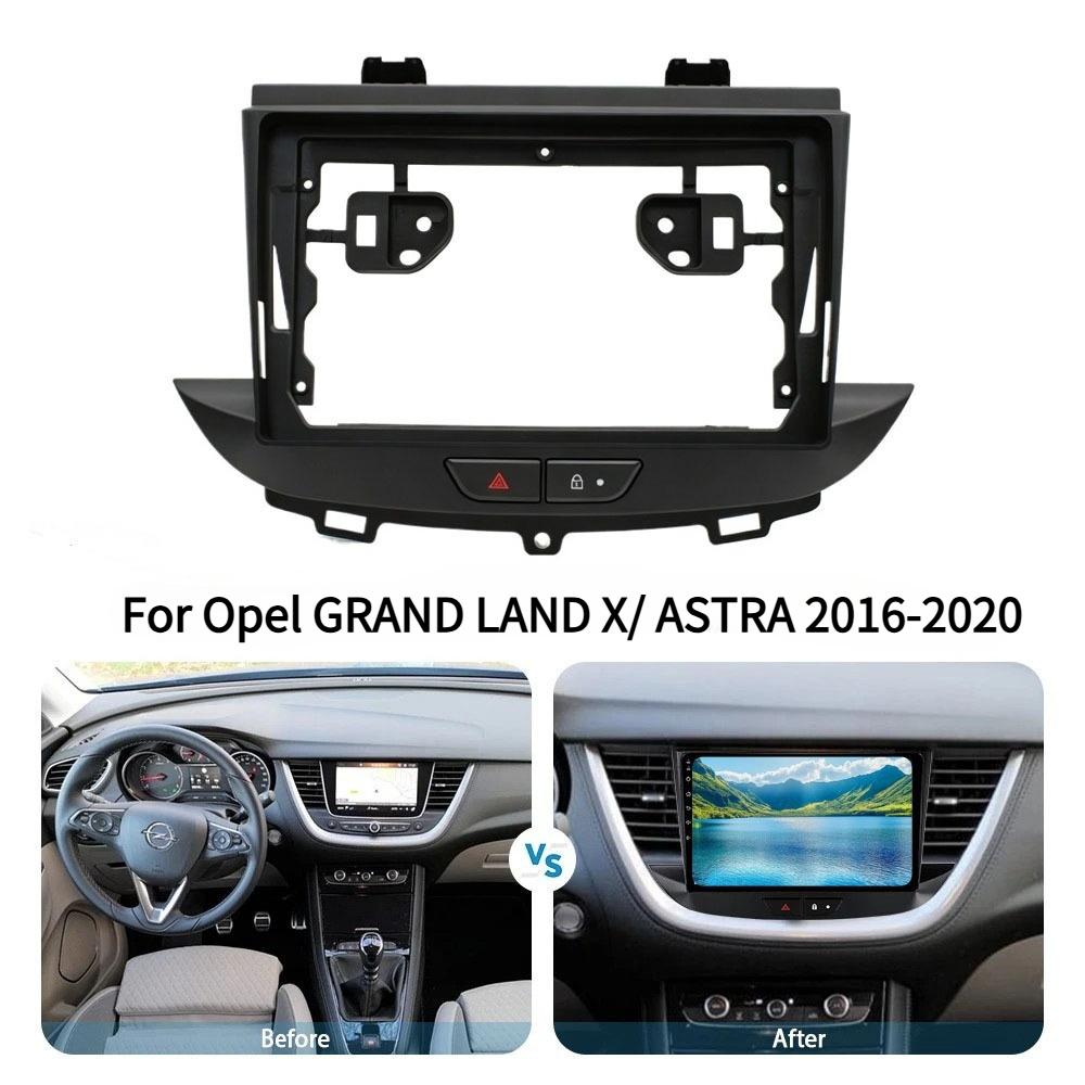 For Opel GRAND LAND X/ ASTRA 2016-2020 9 Inch 2Din Car Fascia Frame Decorative Panel Mounting Auto Interior Accessorie