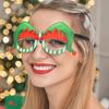Рождественские очки, праздничные очки для вечеринок, оправа, мультяшный Санта-Клаус, снеговик, снежинка, елка, очки для лося, реквизит для фотосъемки для детей и взрослых