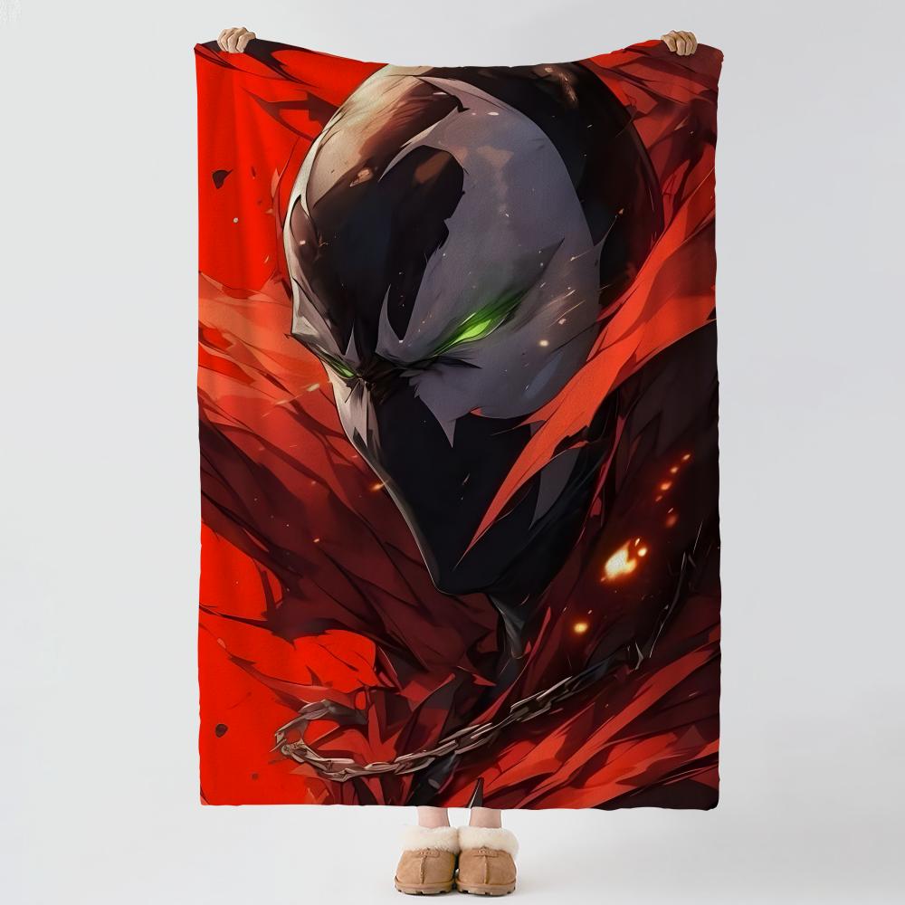 Комикс S-Spawn-n Бросок Толстое Уютное Фланелевое Одеяло, Многоцелевое Использование В помещении На улице Ежедневный Сон