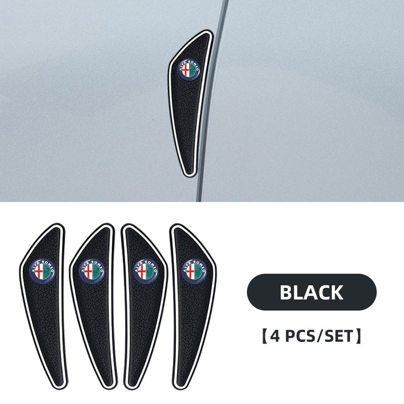 BQVLT1 4pcs Car Door Rearview Mirror Edge Guard Protection Strip For Alfa Romeo 159 Giulietta Giulia 147 Mito 156 Stelvio Volante