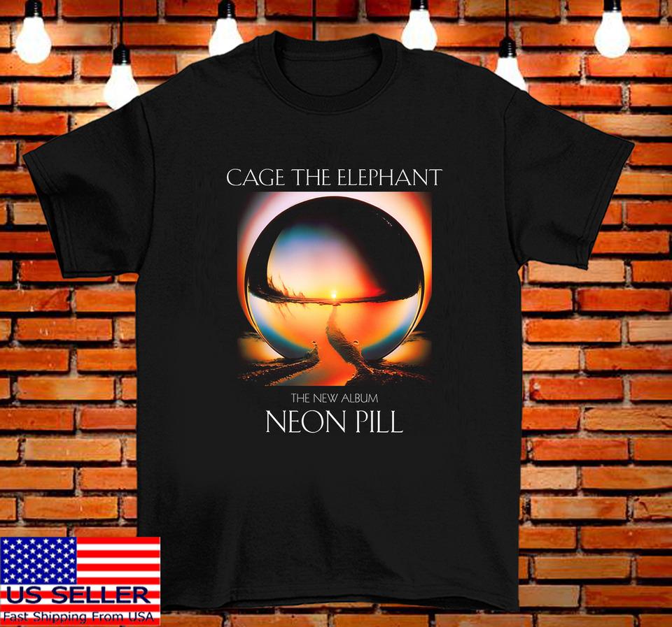 Cage the Elephant The New Album Neon Pill 2024 T Shirt Tops Tee Full Size S-4XL