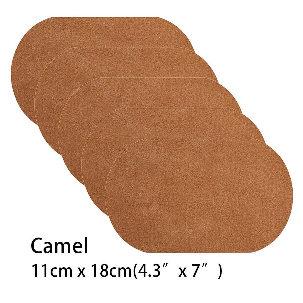 Hot Sale 5pcs Colorful Iron-On Fabric Patches Set | No Sew Adhesive for Pants Repair Kids Clothes Denim DIY Craft (Mixed Sizes)