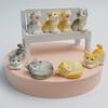 Миниатюрные фигурки кошек из смолы, милые реалистичные статуэтки кошек, миниатюрные фигурки животных