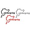 2 x Наклейка на машину Нюрбургринг Выбор цветов 80 мм Виниловая наклейка Унисекс Футболка