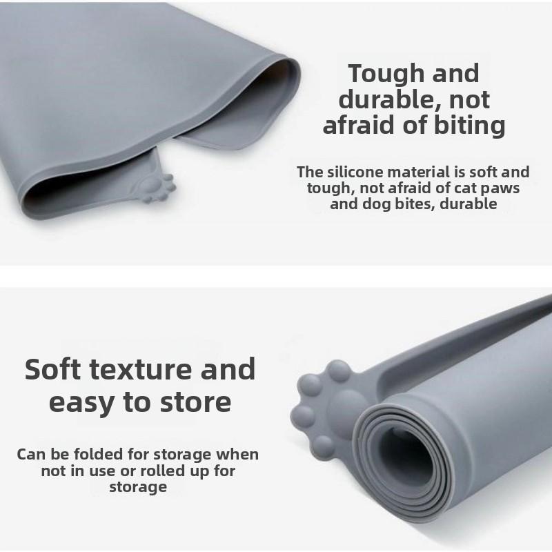 Силиконовый коврик под миску для питомца, нескользящий коврик для пола, новый коврик для кошек и собак для миски для кормления питомца