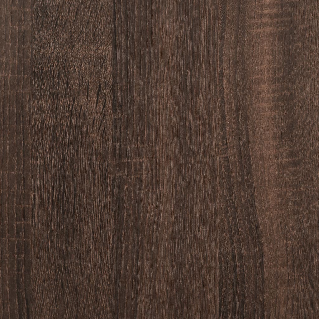 Vidaxl Rama Łóżka, Brązowy Dąb, 90X200 Cm, Materiał Drewnopochodny
