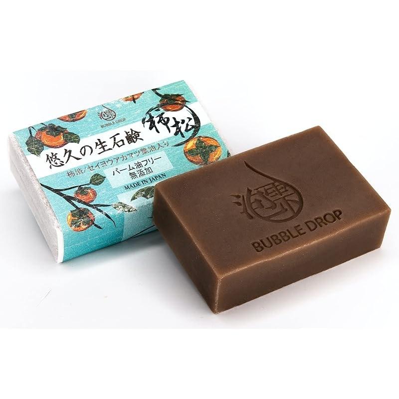 Facial Soap Kakishibu x Akamatsu Essential Oil Palm Oil Free Vegan Additive-Free Cold Process Manufacturing Method 100g, 1 pcs
