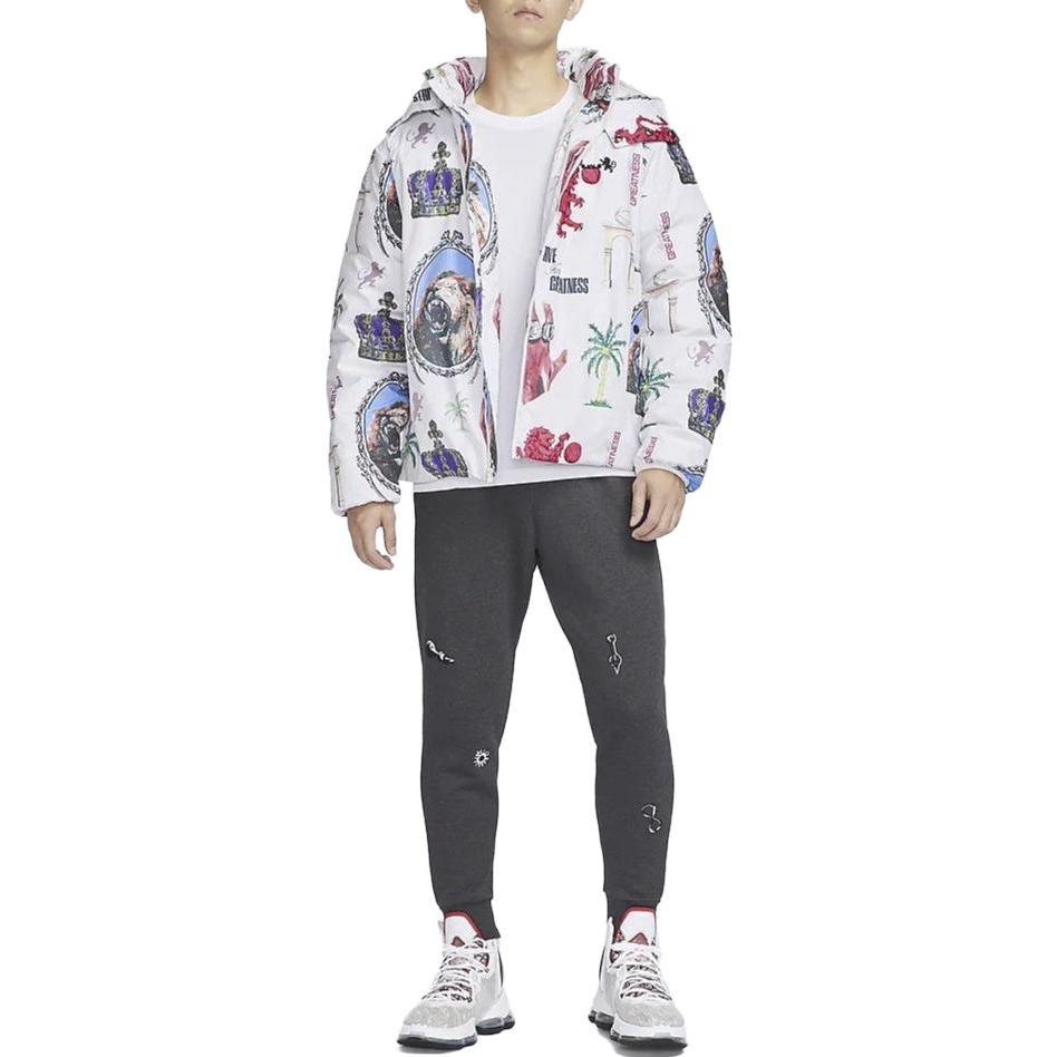 Nike Jackets Men's White Hooded Non Detachable Moderate Other FB6975-030