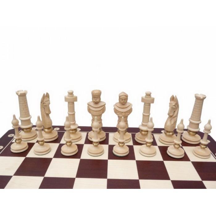 Модель шахмат резная деревянная Роял люкс 62х62 см Шахматы ручной работы 104