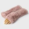 MISTICA Rabbit Hair Fur Finger Less Gloves MFFG002PK