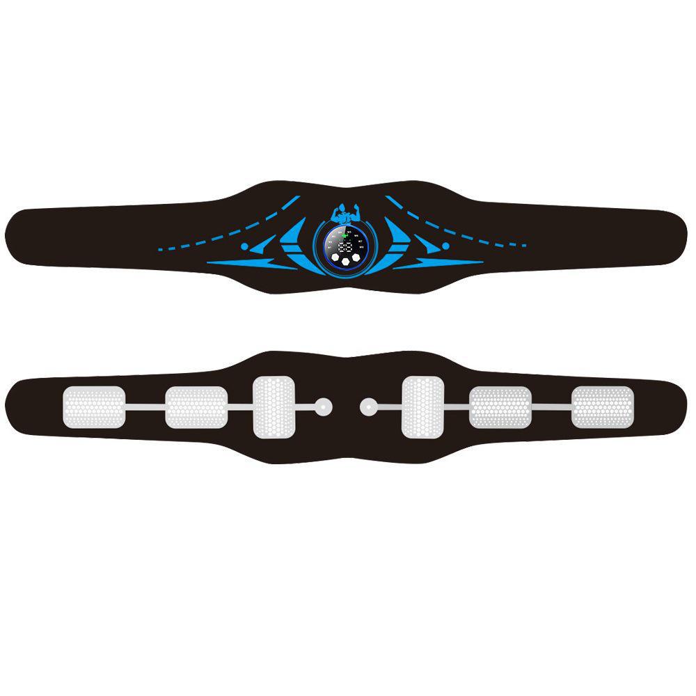 Умный фитнес-массажный пояс с дисплеем для зарядки: Усовершенствованный тренажер для мышц живота и массажер для талии