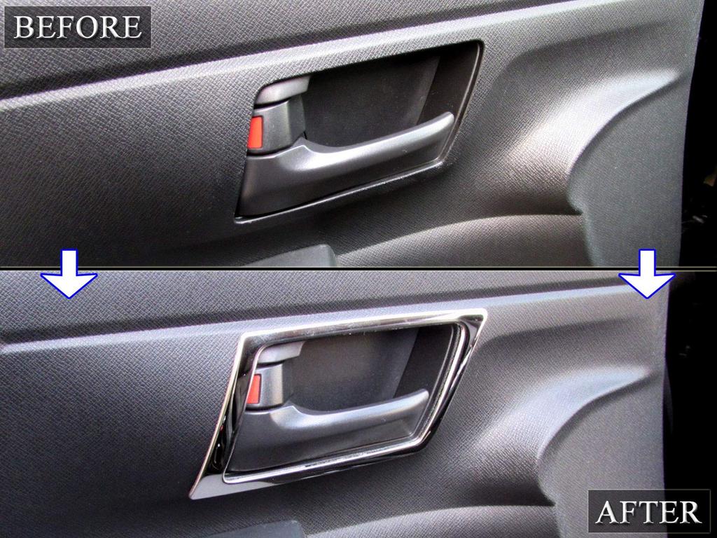 BRIGHTZ Finish Stainless Steel Inner Front Door Handle Cover for Toyota Step Wagon RK Ultra-Mirror (Plate) (RK1, RK2, K1, K2) [INS-DHC-050] (Part