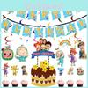 Vibrant Family Birthday Party Supplies Set With Cheerful Plates And Decor Elements
