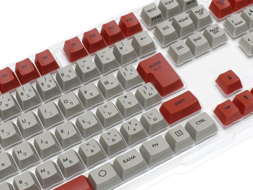 FILCO Retro Basic Keycaps Replacement Keycap Set for Japanese 108 Katakana Special FKCS108KFCZ Majestouch, Layout, Keys, Notation, Color,