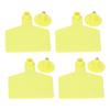 100 Set Blank Cattle Ear Tag Large Yellow Animal Identification Livestock Handling Supplies