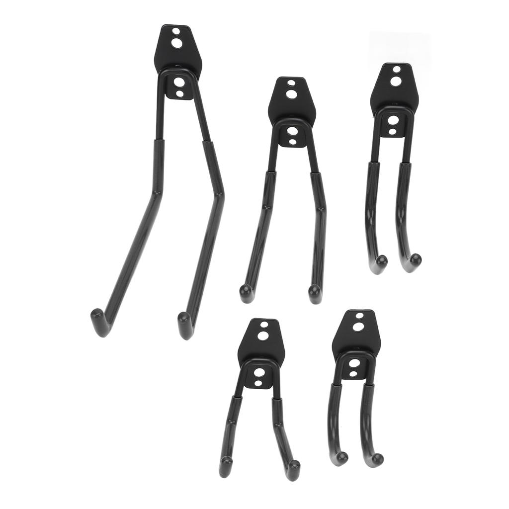 5PcsSet 40kg Garage Storage Double Hooks Heavy Duty Wall Mount Bicycle Holder Hanger for RV