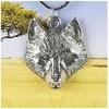 [R2822] - Оловянное колье «Country Life» из состаренного серебра (Волк) - 20x25мм