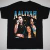 Новая крутая черная унисекс футболка Aaliyah полный размер s-5xl мужская женская(черный) Футболка Unisex