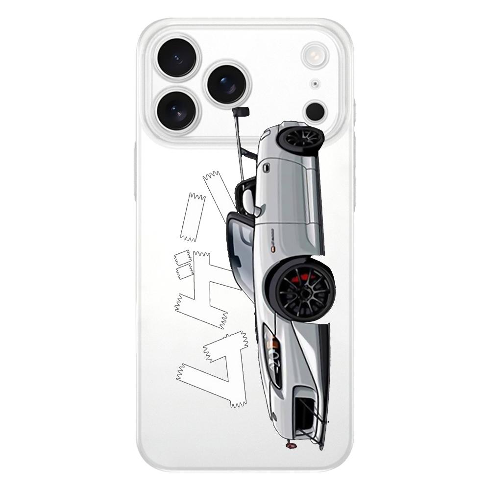 Мягкий прозрачный чехол из ТПУ для телефона JDM Tokyo Drift Sports Car для iPhone 17 Air 16E 16 11 15 14 Pro MAX 12 13 7 8 Plus SE Пасхальный чехол