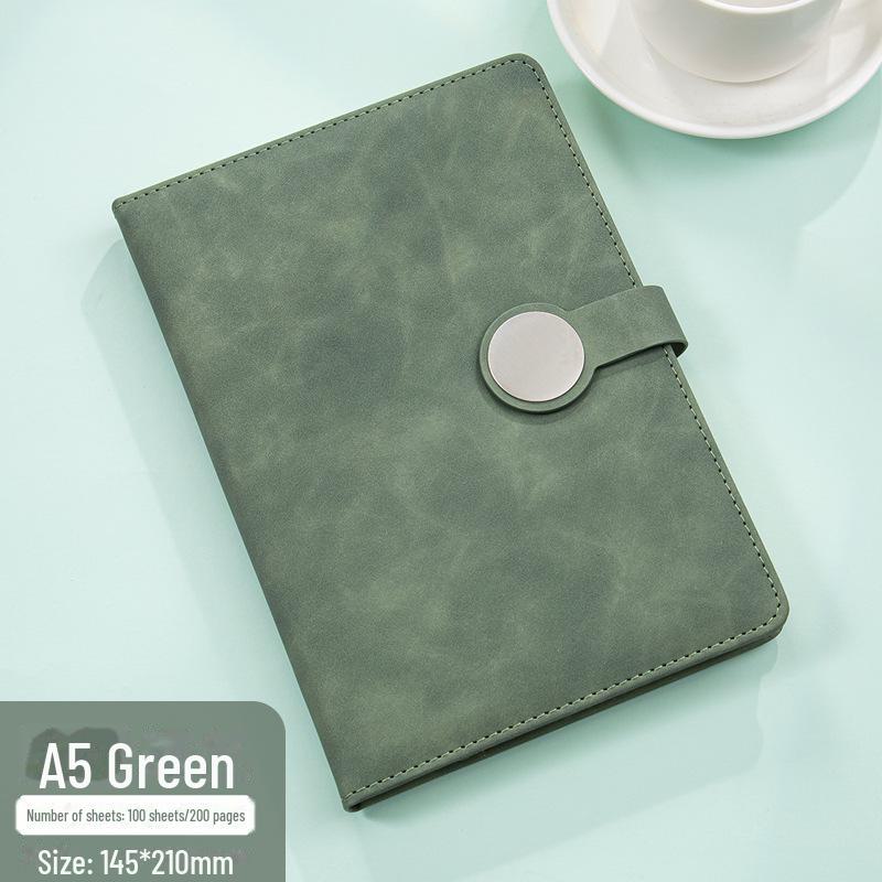 Подарочный набор из ретро-блокнотов высшего качества: В комплект входит блокнот с круглой пряжкой, справочник, USB-накопитель и магнитная застежка для деловых встреч.