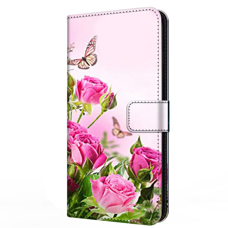 Кожаный чехол-книжка для Samsung A25 Кошелек Подставка Обложка-книга для Galaxy A15 4G 5G Магнитный Цветок Прекрасный A14 A34 A54 5G M13 4G
