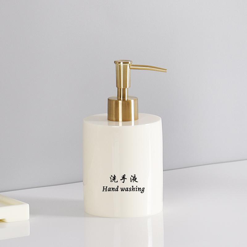 1 шт., набор аксессуаров для ванной комнаты в скандинавском стиле, бутылка для жидкого мыла из смолы, диспенсер для шампуня, коробка для салфеток, лоток для мытья, органайзер для туалета