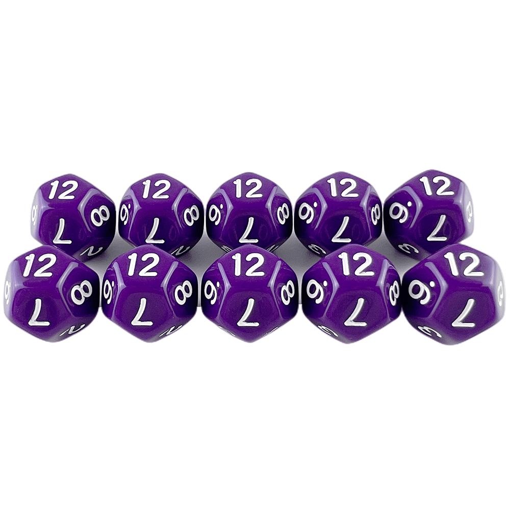 D12 Dice Polyhedral Dice DND Dice Set 10pcs Game Dice Table Game Props