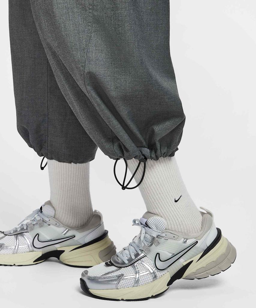 NIKE Sportswear Oversized Mid-Rise Woven Pants W - Black:Heather:Black / If5454-010