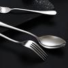 Современный серебряный набор столовых приборов, набор столовых приборов из нержавеющей стали, обеденный нож, вилка, ложка, кухонная утварь, посуда в западном стиле