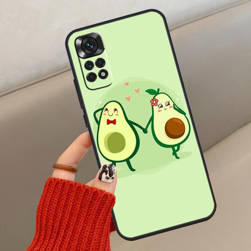 Милый Чехол Фрукты Авокадо Для Xiaomi Redmi Note 14 13 12 10 11 15 Pro Plus Чехол Для Redmi 15 15C 13C 10C 12C 14C