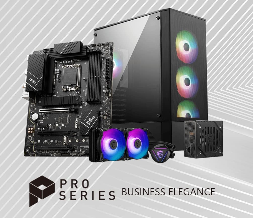 MSI Материнская плата PRO WIFI DDR5 совместима с процессором поколения ATX Expansion Heatsink Shield Frozr Intel MB5917 Z790-P 14th/13th/12th (LGA1700) M.2