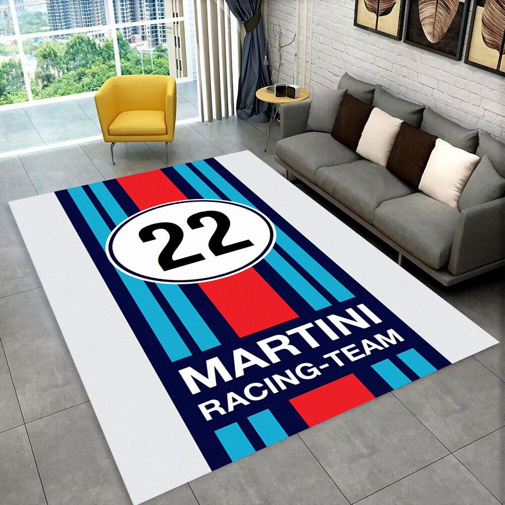 3D Ковер Логотип Гоночного Автомобиля M-Martini Мото Ковер для Дома Гостиной Спальни Дивана Прихожей Декор, Детский Игровой Нескользящий Коврик Подарок