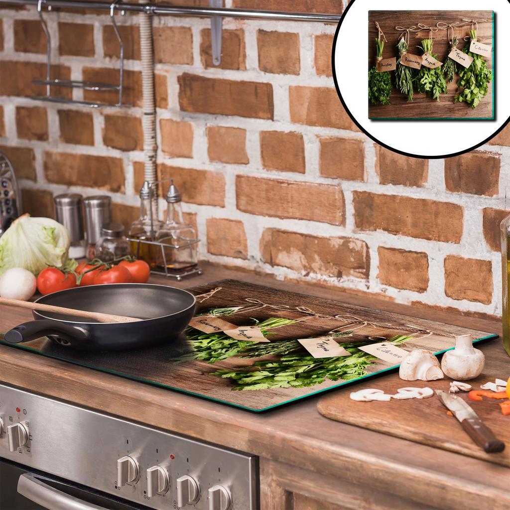 GLASS PROTECTIVE PLATE FOR STOVE 60x52 SPICES