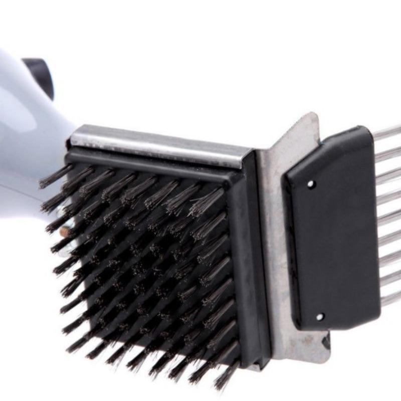 Бытовая щетка для чистки сильных масляных пятен от барбекю, щетка из нержавеющей стальной проволоки, инструмент для чистки решетки барбекю