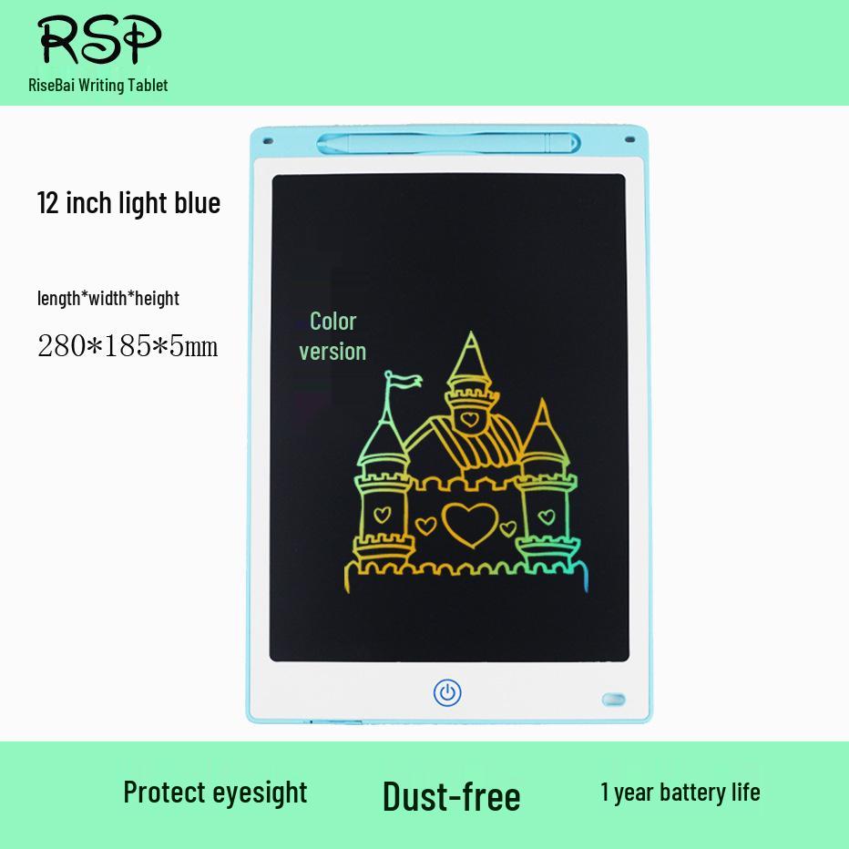 White LCD Drawing Board for Kids - 8.5", 10", 12" Educational Handwriting & Art Toy