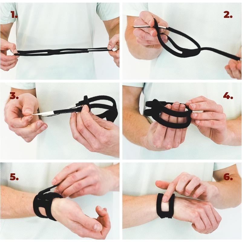 2x Регулируемый бандаж для запястья при повреждениях TFCC, Универсальный размер, Поддержка левого и правого запястья, Упражнения с отягощениями