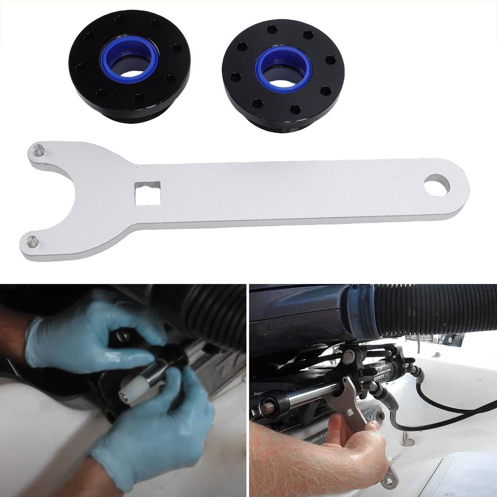 Boat Front Mount Hydraulic Steering Cylinder Seal Kit with Pin Wrench Replacement for Seastar HS5157 HC5340 HC5341 HC5342