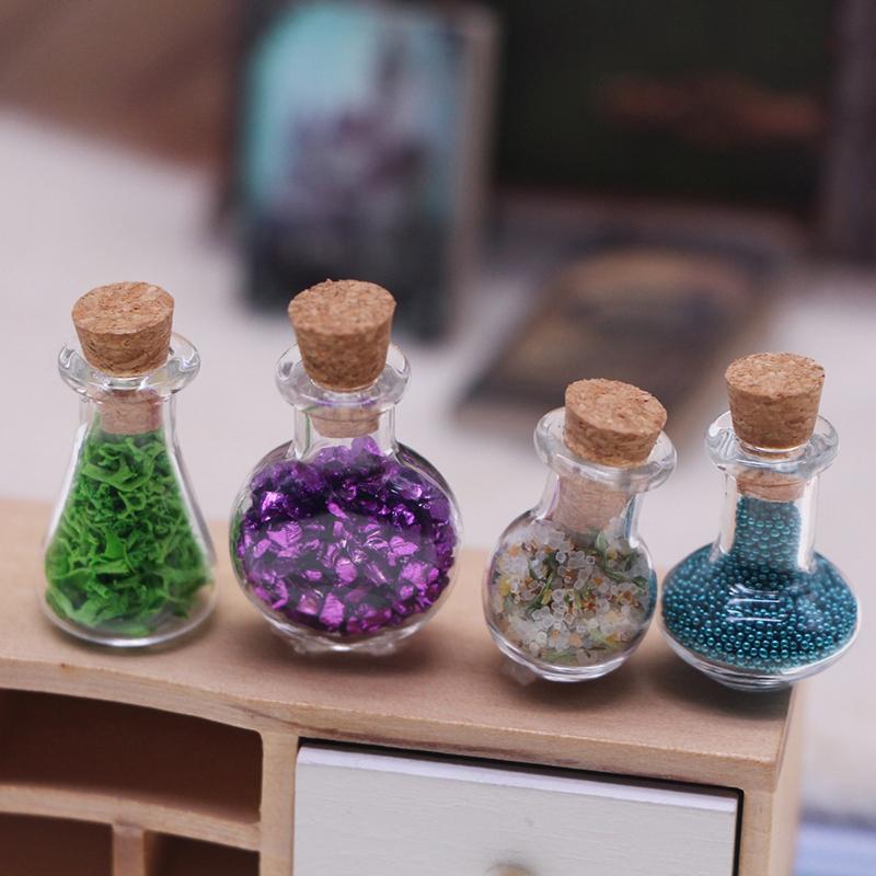 1Комплект 1:12 Кукольный домик Миниатюрная Симуляция Магическое Зелье Руда Бутылка Мебель Домашняя Модель Декор Игрушка Аксессуары для Кукольного Домика