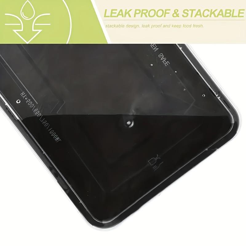 10PCS / 1000ml Meal Preparation Containers, Reusable Food Containers with LIDS for Food Preparation, Disposable Lunch Boxes