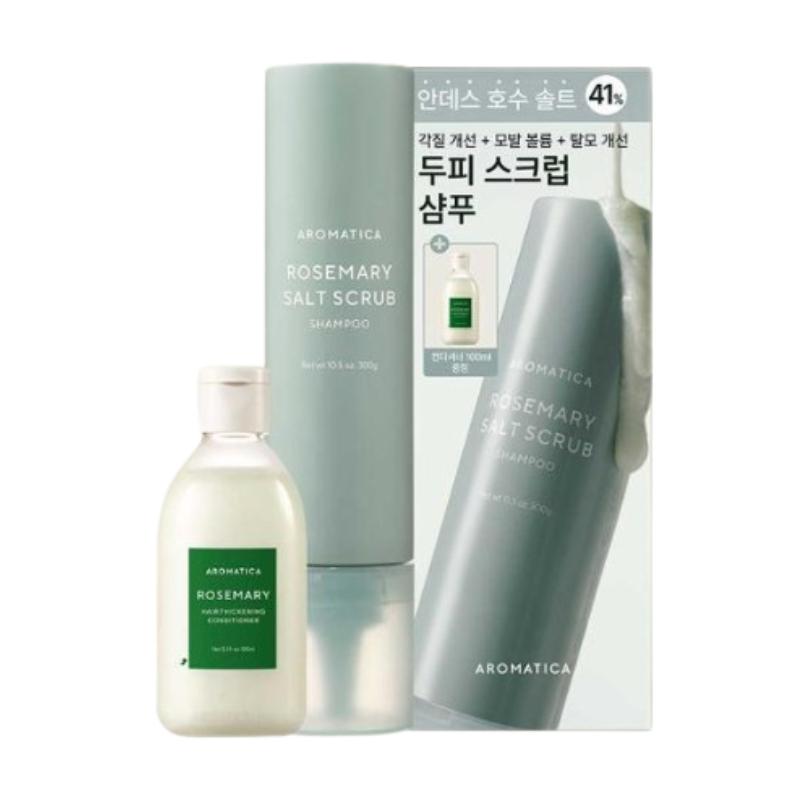 AROMATICA Набор шампуня-скраба с розмари 300 г (+ Кондиционер 100мл в подарок)