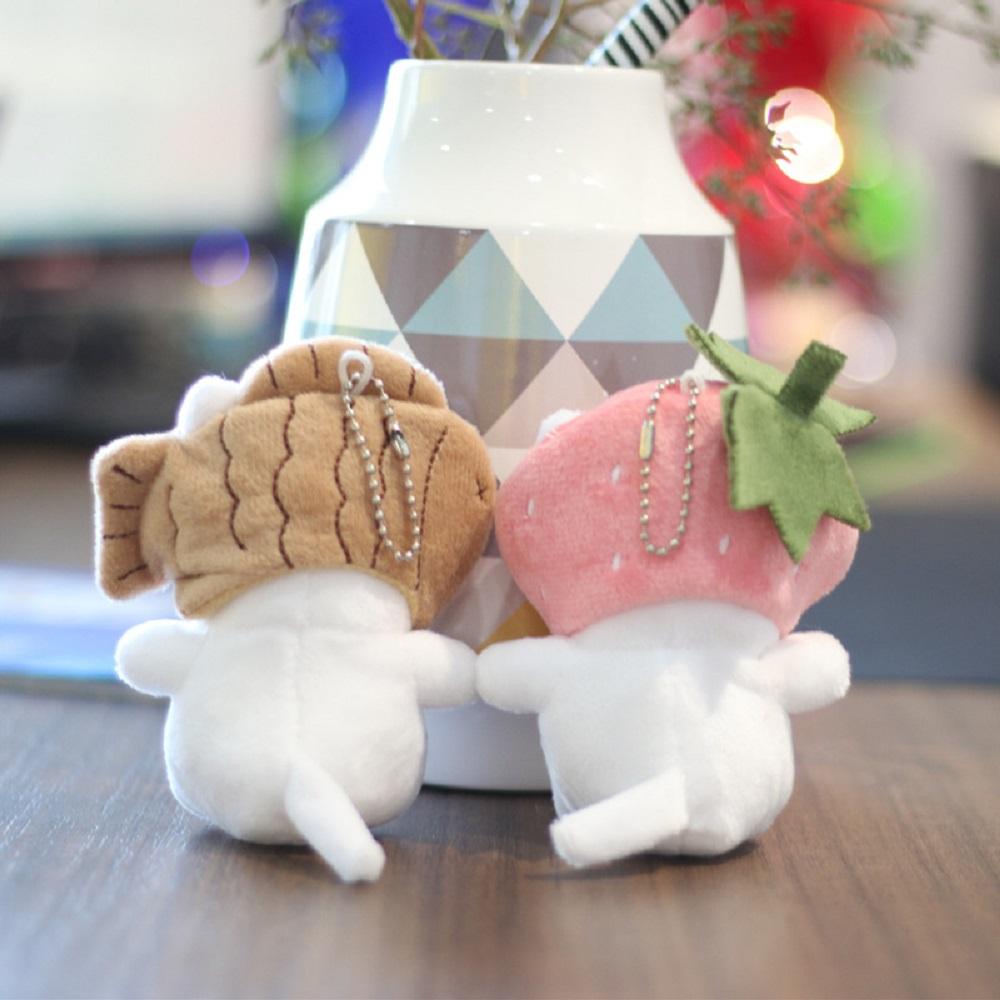 Keyring Bag Women Kids Cute Girls Key Chains Cat Plush Keychain Bag Pendant Cat Snapper Keyrings