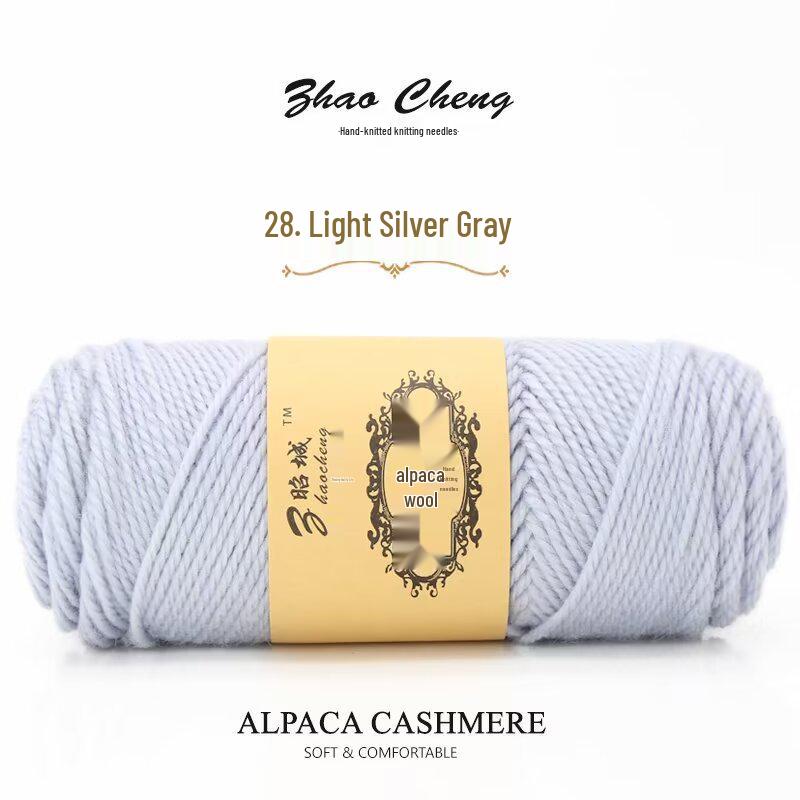 Шарф-подушка из альпаки ручной вязки – Средней толщины, Мягкий, Сделай сам, Крючком