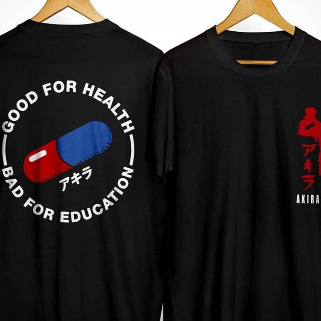 Akira Shirt, Akira Good for Health Bad for Education, Akira T-Shirt, Akira Tee, Akira Clothing, Akira Anime, Anime Tee, Anime Shirt, Tetsuo