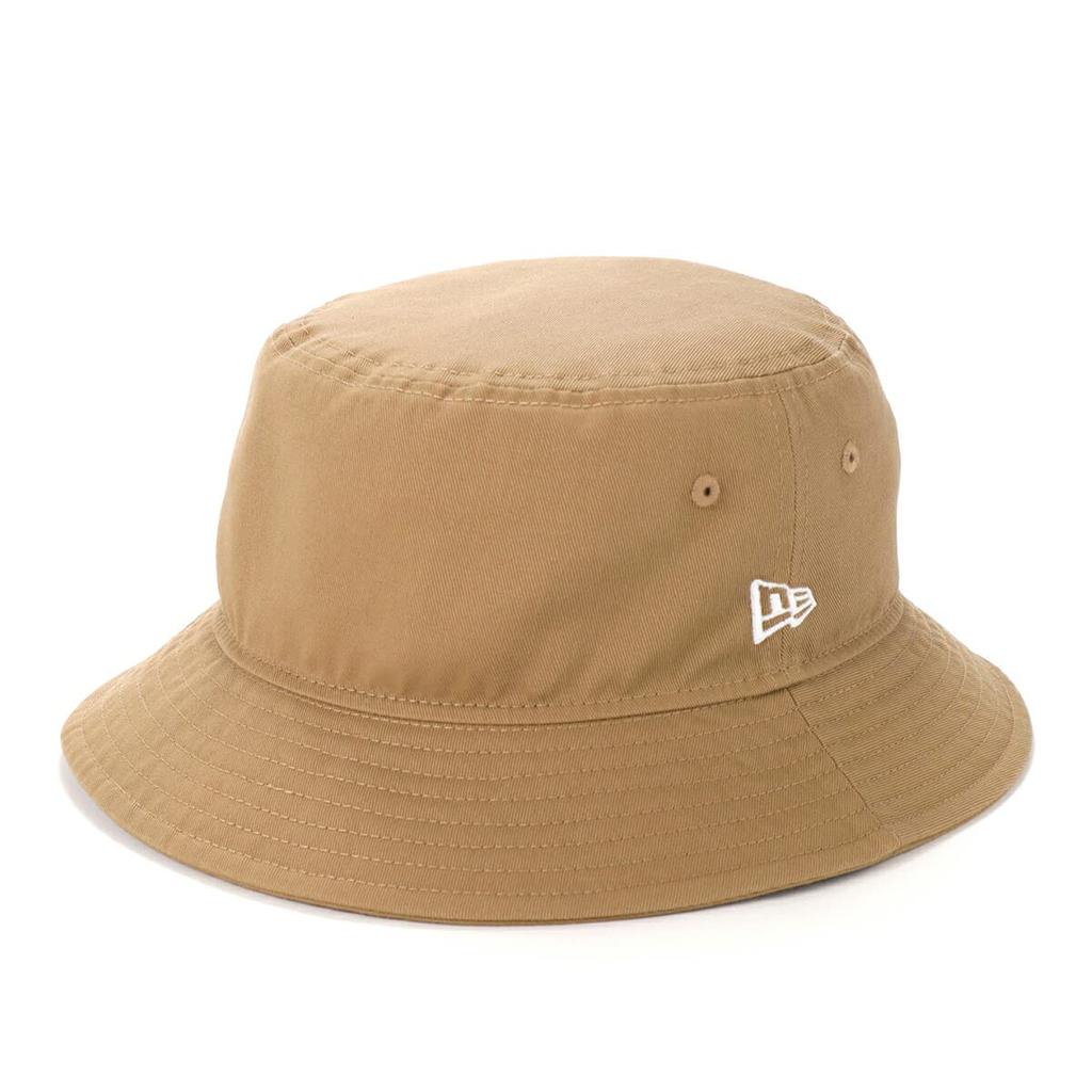 Twill Cotton KHA WHI 25J [New Era] Hat, Bucket, Khaki, M/L, BUCKET-01