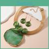 Short Resin With Necklace And Earrings Set For Trendy Looks Fashion